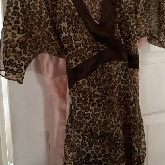 Kiwi Leopard print sari top tie back size M - Picture 3 of 8